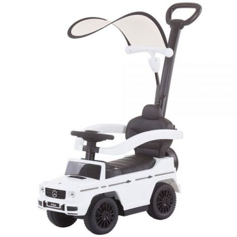 Masinuta de impins Chipolino Mercedes G350 white cu maner si copertina - imagine 10